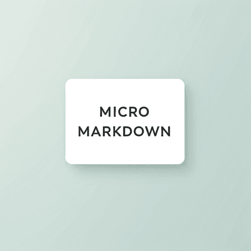 Micro Markdown