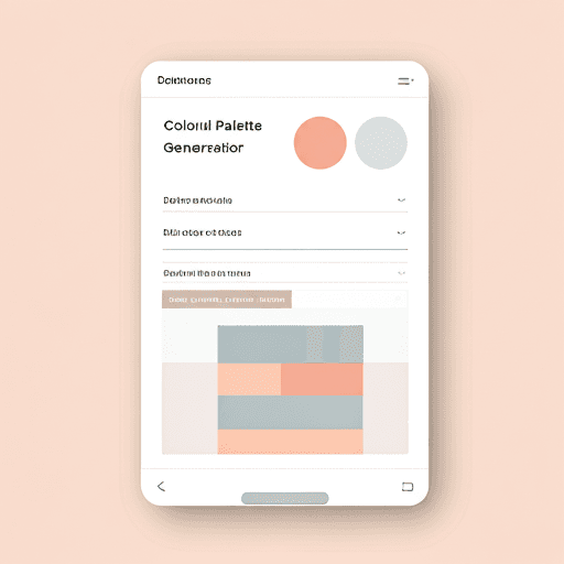 Colorful palette generator UI screenshot